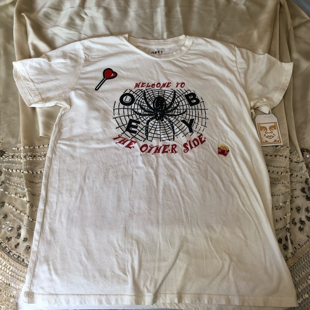 Obey Patchwork Spider Shirt
